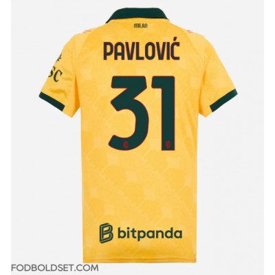 AC Milan Strahinja Pavlovic #31 Tredjetrøje Dame 2025-26 Kortærmet AC Milan Strahinja Pavlovic #31 Tredjetrøje Dame 2025-26 Kortærmet